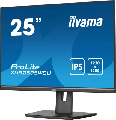 Монитор Iiyama 25" ProLite XUB2595WSU-B5 черный IPS LED 16:10 HDMI M/M матовая HAS Piv 1000:1 300cd 178гр/178гр 1920x1200 75Hz VGA DP WU USB 5кг