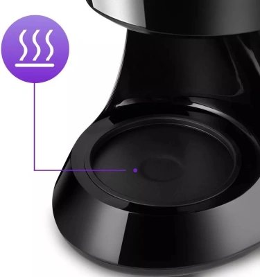 Кофеварка капельная Kitfort КТ-7260 550Вт черный/нержавеющая сталь