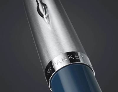 Ручка перьев. Parker 51 Core (2123501) Midnight Blue CT F сталь нержавеющая подар.кор.