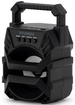 Колонка порт. Hyundai H-PS1000 черный 9W 1.0 BT/USB 10м 500mAh