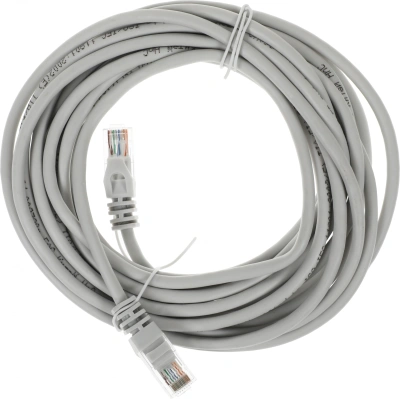 Патч-корд ITK PC01-C5EU-5M-G UTP RJ-45 вил.-вилка RJ-45 кат.5E 5м серый ПВХ (уп.:1шт)