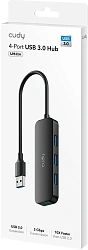 Разветвитель USB 3.0 Cudy UH40A 4порт. черный