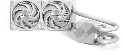 Система водяного охлаждения Montech HyperFlow Silent 240 Soc-AM5/AM4/1200/1700/1851 белый 4-pin 24.8dB Al 310W Ret (HS240WH)