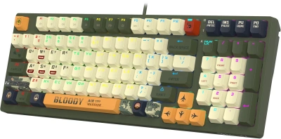 Клавиатура A4Tech Bloody S98 Aviator механическая зеленый USB for gamer LED (S98 AVIATOR)