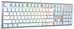 Клавиатура A4Tech Fstyler FS100 Neon механическая синий USB for gamer LED (FS100) кабель 1.8м