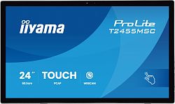 Монитор Iiyama 23.8" ProLite T2455MSC-B2 черный IPS LED 16:9 HDMI M/M Cam глянцевая 400cd 178гр/178гр 1920x1080 60Hz DP FHD USB Touch 4.4кг