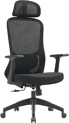 Кресло Cactus CS-MC515-BK черный сиденье черный сетка/ткань с подголов. крестов. пластик пластик черный