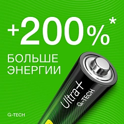 Батарея GP Ultra Plus Alkaline 24AUPA21-2CRSB2 AAA (2шт) блистер