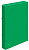 Папка-короб на резинке Бюрократ -BA40/07GRN пластик 0.7мм корешок 40мм A4 зеленый