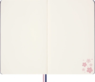 Блокнот Moleskine LIMITED EDITION SAKURA LESU08QP062 Large 130х210мм обложка текстиль 176стр. нелинованный синий 2025