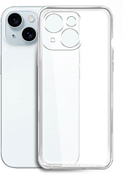 Чехол (клип-кейс) BoraSCO для Apple iPhone 15 Plus Silicone Case прозрачный (72410)