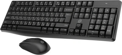 Клавиатура + мышь Оклик S260W клав:черный мышь:черный USB беспроводная Multimedia (2066170)