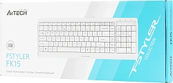 Клавиатура A4Tech Fstyler FK15 белый USB (FK15 WHITE)