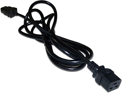 Шнур питания Lanmaster LAN-PP19/20-0.5-BK C19-C20 проводник.:3x1.5мм2 0.5м 250В 16А черный