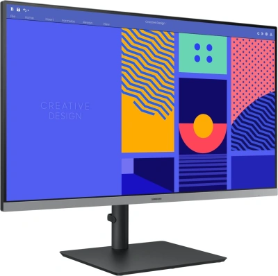 Монитор Samsung 27" Essential S4 S27C430GAIXCI черный IPS LED 16:9 HDMI матовая HAS Piv 1000:1 250cd 178гр/178гр 1920x1080 100Hz FreeSync VGA DP FHD USB 5.6кг