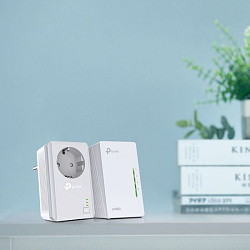 Сетевой адаптер HomePlug AV/Wi-Fi TP-Link TL-WPA4226KIT N300 Ethernet (ант.внутр.) 2ант. (упак.:2шт)
