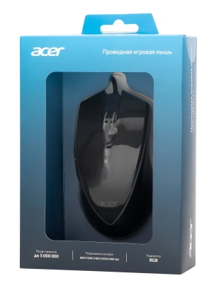 Мышь Acer OMW131 черный оптическая 6400dpi USB 7but (ZL.MCEEE.015)