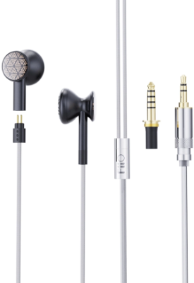 Наушники вкладыши Fiio FF3S 1.2м черный проводные в ушной раковине