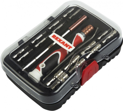 Набор отверток Rexant 12-4771 в компл.:19 предметов жесткий кейс