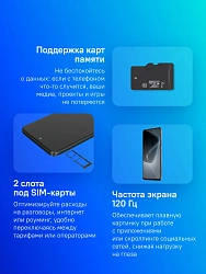 Смартфон Infinix X6882 Hot 50 256Gb 6Gb черный моноблок 3G 4G 2Sim 6.78" 1080x2460 Android 14 50Mpix 802.11 a/b/g/n/ac NFC GPS GSM900/1800 GSM1900 Protect FM A-GPS microSD max2048Gb