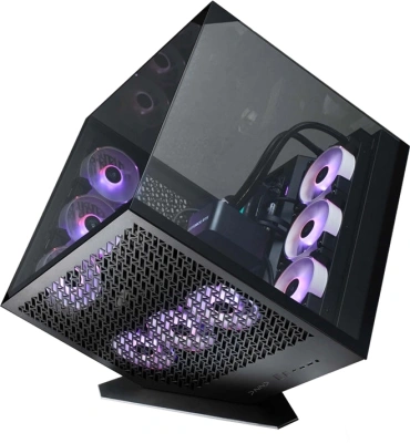 Корпус Azza CUBE PLUS черный без БП ATX 6x120mm 2xUSB3.0 1xUSB3.1 audio bott PSU