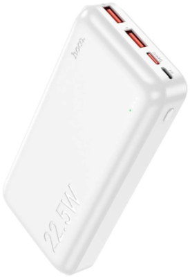 Мобильный аккумулятор Hoco J101A Astute 20000mAh QC3.0/PD2.0 22.5W 3A 2xUSB-A/USB-C белый (82502)