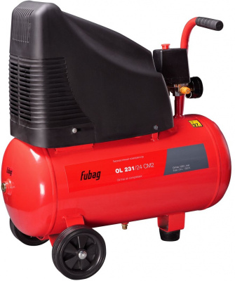 Компрессор поршневой Fubag OL 231/24 CM2 безмасляный 230л/мин 24л 1500Вт красный