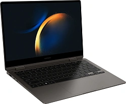 Ноутбук Samsung Galaxy book 3 360 NP730 Core i7 1355U 16Gb SSD512Gb Intel Iris Xe graphics 13.3" AMOLED Touch FHD (1920x1080) Windows 11 Home graphite WiFi BT Cam (NP730QFG-LA1IN)