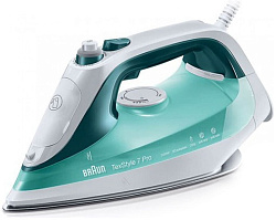 Утюг Braun SI7042GR 2400Вт белый/бирюзовый