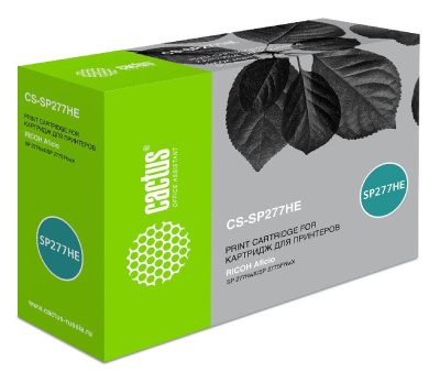 Картридж лазерный Cactus CS-SP277HE 408160 черный (2600стр.) для Ricoh Aficio SP 277NwX/SP 277SFNwX