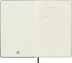 Блокнот Moleskine CLASSIC QP060B20 Large 130х210мм 240стр. линейка твердая обложка синий сапфир
