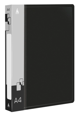 Папка на 4-х кольцах Бюрократ -0827/4R A4 пластик 0.7мм кор.27мм внутр. с вставкой ассорти