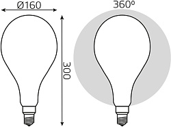 Лампа светодиодная Gauss Filament 179202210-D 10Вт цок.:E27 груша 220B св.свеч.бел.нейт. (упак.:1шт)