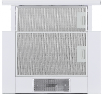 Вытяжка встраиваемая Krona Kamilla 450 белый управление: кулисные переключатели (1 мотор)