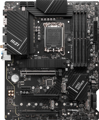 Материнская плата MSI PRO Z790-P WIFI Soc-1700 Intel Z790 4xDDR5 ATX AC`97 8ch(7.1) 2.5Gg RAID+HDMI+DP