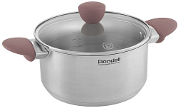 Кастрюля Rondell Bueno RDS-1587 2.8л. d=20см (с крышкой) стальной