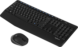 Клавиатура + мышь Logitech MK345 клав:черный мышь:черный USB беспроводная (920-012925)