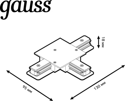 Соединитель Gauss TR136 белый