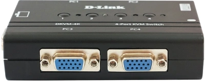 Переключатель KVM D-Link DKVM-4K 4xPC port (DKVM-4K/B3A)