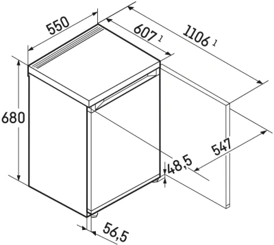 Холодильник Liebherr Re 1000 1-нокамерн. белый