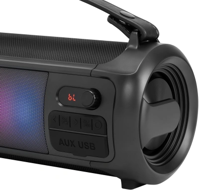 Колонка порт. Hyundai H-PS1025 черный 40W 2.0 BT 10м 3000mAh