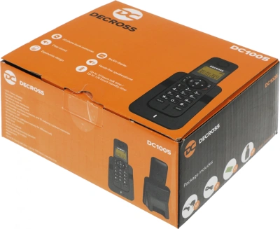 Р/Телефон Dect Decross DC1005 черный АОН