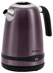 Чайник электрический Hyundai HYK-S4800 1.7л. 2200Вт фиолетовый/черный корпус: металл