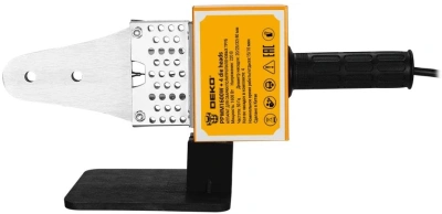 Сварочный аппарат для пластиковых труб Deko PPWM1600W 1.6кВт Тмакс.:300 парн.насад. (кейс в компл.) (085-3012)
