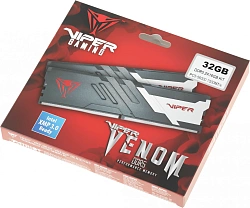 Память DDR5 2x16Gb 7000MHz Patriot PVV532G700C32K Viper Venom RTL Gaming PC5-56000 CL32 DIMM 288-pin 1.45В kit с радиатором Ret