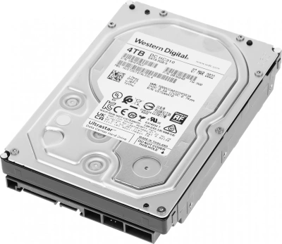 Жесткий диск WD SATA-III 4TB 0B36040 HUS726T4TALE6L4 Server Ultrastar DC HC310 512E (7200rpm) 256Mb 3.5"