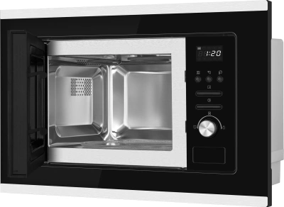 Микроволновая печь Weissgauff BMWO-207 Grill 20л. 800Вт черный/нержавеющая сталь (встраиваемая)
