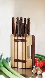 Набор ножей кухон. Victorinox Wood (5.1150.11) компл.:11предм. с подставкой дерево подар.коробка
