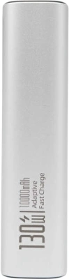 Мобильный аккумулятор Romoss PPU10 10000mAh QC/PD 130W 5A USB-A/USB-C серебристый/черный (1746858)
