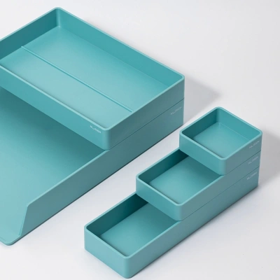 Органайзер настольный Deli ENS001GREEN Nusign зеленый пластик